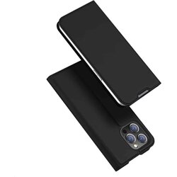Dux ducis Skin Pro – Glatka kožna preklopna maska za Motorola Edge 40 Neo crna Cene