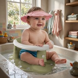  Set za kupanje bebe – Dolu sedište maslinasto + Canpol štitnik roze Cene