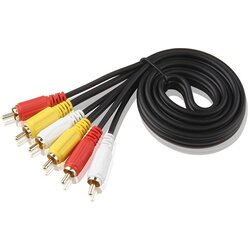 G&bl audio&video kabel (1.5m, 3x rca na 3x rca muški, crni) Cene