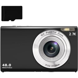 INF digitalni fotoaparat 48MP 2.7K fhd 16X digitalni zoom, spletna kamera, samodejno ostrenje black, (21266048) Cene