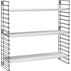 Metaltex 3-nivojski regal s belimi policami Libro, dolžina 70 cm Cene