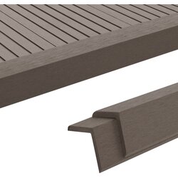 vidaXL Kutni profili za trijemove od WPC-a 5 kom 170 cm tamnosmeđi Cijene