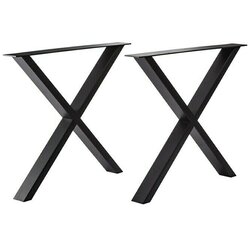 PUR INTERNAL noge za mizo pur internal black edition (700 x 100 x 723 mm, črne barve, x-oblika, 2 kosa) Cene
