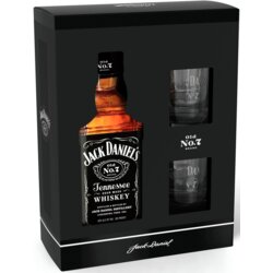 Jack Daniels Viski JACK DANIEL'S 0,7l + 2 čaše Cene