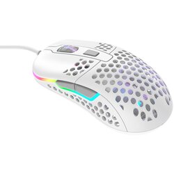 XTRFY M42 rgb, ultra-light gaming mouse, pixart 3389, modular shell, white Cene