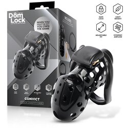 Domlock KLETKA ZA PENIS Convict Black Cene