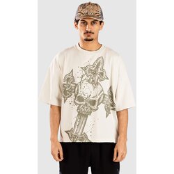 Affliction Cross T-shirt vintage white Cene