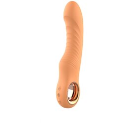 Glam prilagodljiv rebrast vibrator (breskvaste barve) Cene