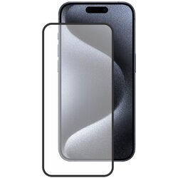 Urbie zaštitno kaljeno staklo za Apple iPhone 15 Pro - Crna Cene