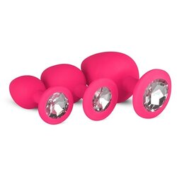 EasyToys - Anal Collection komplet analnih čepov Easytoys Diamond, roza Cene