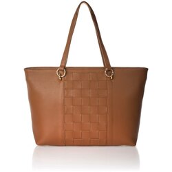 Federica Bassi oranžna usnjena torbica cognac Cene