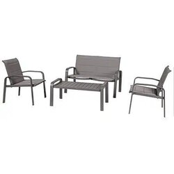 Hesperide SET VRTNOG NAMJEŠTAJA ELYN 64X31X116CM ALUMINIJ/PVC/POLIETILEN/POLIURETAN SMEĐA 4/1 Cene
