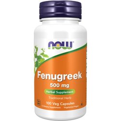 Now Foods Grško seno, Fenugreek NOW, 500 mg (100 kapsul) Cene