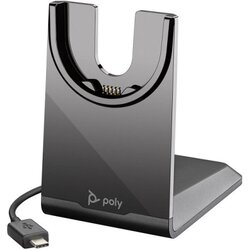HP Poly Voyager 4320 USB-C Headset +BT700 dongle +Charging Stand, Black ( 77Z31AA ) Cene