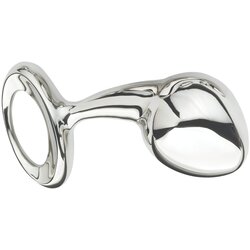 Njoy L - veliki metalni analni dildo (srebrni) Cene