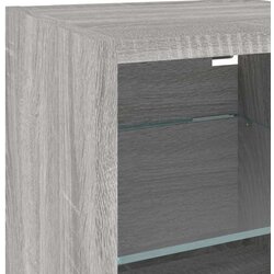 vidaXL Zidni TV ormarić s LED svjetlima boja hrasta 30 x 28 5 x 30 cm Cijene