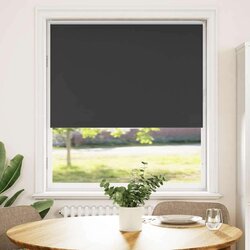vidaXL Rolo zavjesa Blackout Black 110x150 cm Širina tkanine 105,7 cm Cijene
