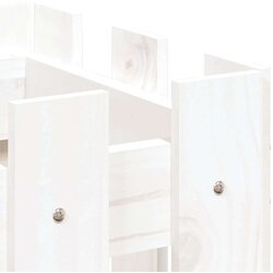 vidaXL Vrtno korito z ograjico belo 60x30x30 cm trdna borovina Cene