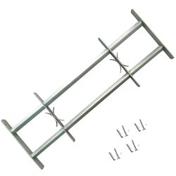 vidaXL Podesiva Sigurnosna Rešetka za Prozore sa 2 prečke 700-1050 mm Cijene