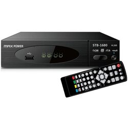 Max Power HD DVB-T2 RECEIVER STB-1680 MPEG2/MPEG4 H.265 1080p/i digitalni TV prijemnik Cene