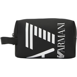 Ea7 Emporio Armani Toaletna torbica 'TRAIN BEAUTY' črna / bela Cene