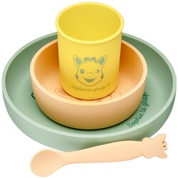 Sophie La Girafe silikonski set za jelo mix boja Cene