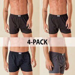 MarcLuis 4-Pack moške široke boksarice - temne Cene