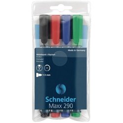 Schneider Flomaster , marker za bijelu ploču, Maxx 290, 1-3 mm, set od 4 boje, PVC etui Cene