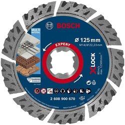 Bosch EXPERT MultiMaterial X-LOCK dijamantska rezna ploča od 125x22,23x2,4x12 mm 2608900670 Cene