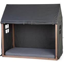 Childhome navlaka za okvir kreveta hiška anthracite 70x140 Cene