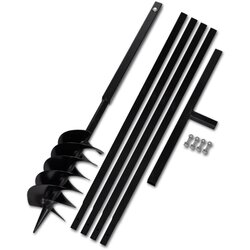 vidaXL Ručna burgija za zemlju sa ručkom 150 mm i produžnom cijevi 5 m čelik Cijene