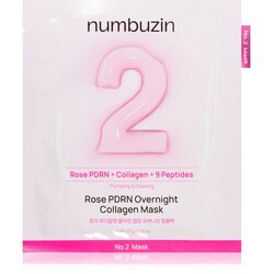numbuzin No. 2 Rose PDRN OverNight Collagen Mask globinsko hranilna maska za noč 4 kos Cene