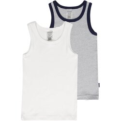 SCHIESSER Spodnja majica modra / bela Cene