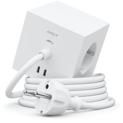 AVOLT Square 1 - Power Extender USB-C & Magnet - Opal white Cene