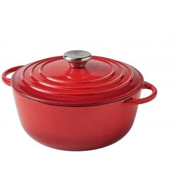 Brandani Cocotte rdeča kozica 22xh16cm, 3l, indukcija, ghiza Cene