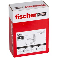 Fischer Umetci za gips ploču GKM, 24556, metalni, bez vijka, 100 komada Cene