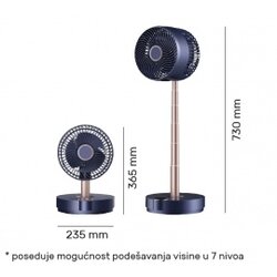 Biton Electronics ventilator stoni & podni punjivi FC22BRD Cene