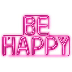 Neolia neon LED luč - napis Be Happy Cene