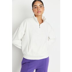 Trendyol Sweatshirt - Ecru - Regular Cene