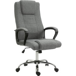 Vinsetto predsedniški ergonomski vrtljivi in oblazinjeni pisarniški stol z nastavljivo višino in nagibom, 62 x 76 x 110-119 cm, (20727982) Cene