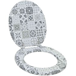  Toaletni pokrov s tiho zaporo Siva 44 x 38 cm MDF plošča, (5000207998) Cene