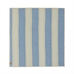 OYOY Mini Modra/kremno bela otroška igralna podloga 130x140 cm Striped – Cene
