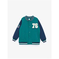 LC Waikiki LCW baby Medium Green Printed Baby Boy College Jacket Cene