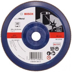 Bosch lamelni brusni disk X571, best for metal prečnik 180 mm; granulacija 80, ravni - 2608607344 Cene