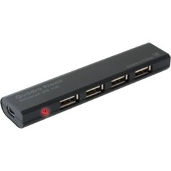 Defender usb hub 4 port 2.0 black quadro promt 83200 Cene