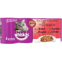 Whiskas La Carte 24 x 390 / 400 g - Meso u umaku (24 x 400 g) Cene