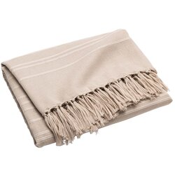 douceur d'intérieur Bež pamučan prekrivač 180x220 cm Lilia – Cene