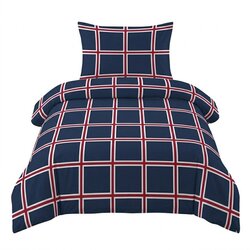 Cotton House Temno modra enojna bombažna posteljnina 140x200 cm Frank – Cene