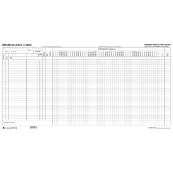 NARODNE NOVINE-UT III-8-29 DNEVNO IZVJEŠĆE O RADU ZA PRIMARNU ZDRAVSTVENU ZAŠTITU; Blok 60 listova, 57 x 29,7 cm Cene