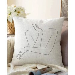 Minimalist Cushion Covers Prevleka za vzglavnik iz mešanice bombaža Pose, 55 x 55 cm Cene